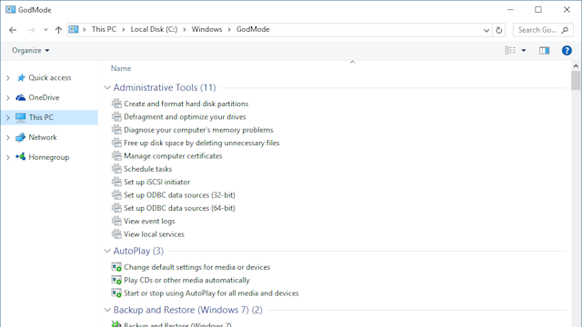Playing God with the settings Playing God with the settings